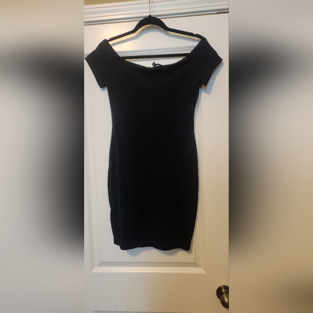 Express off shoulder mini dress
